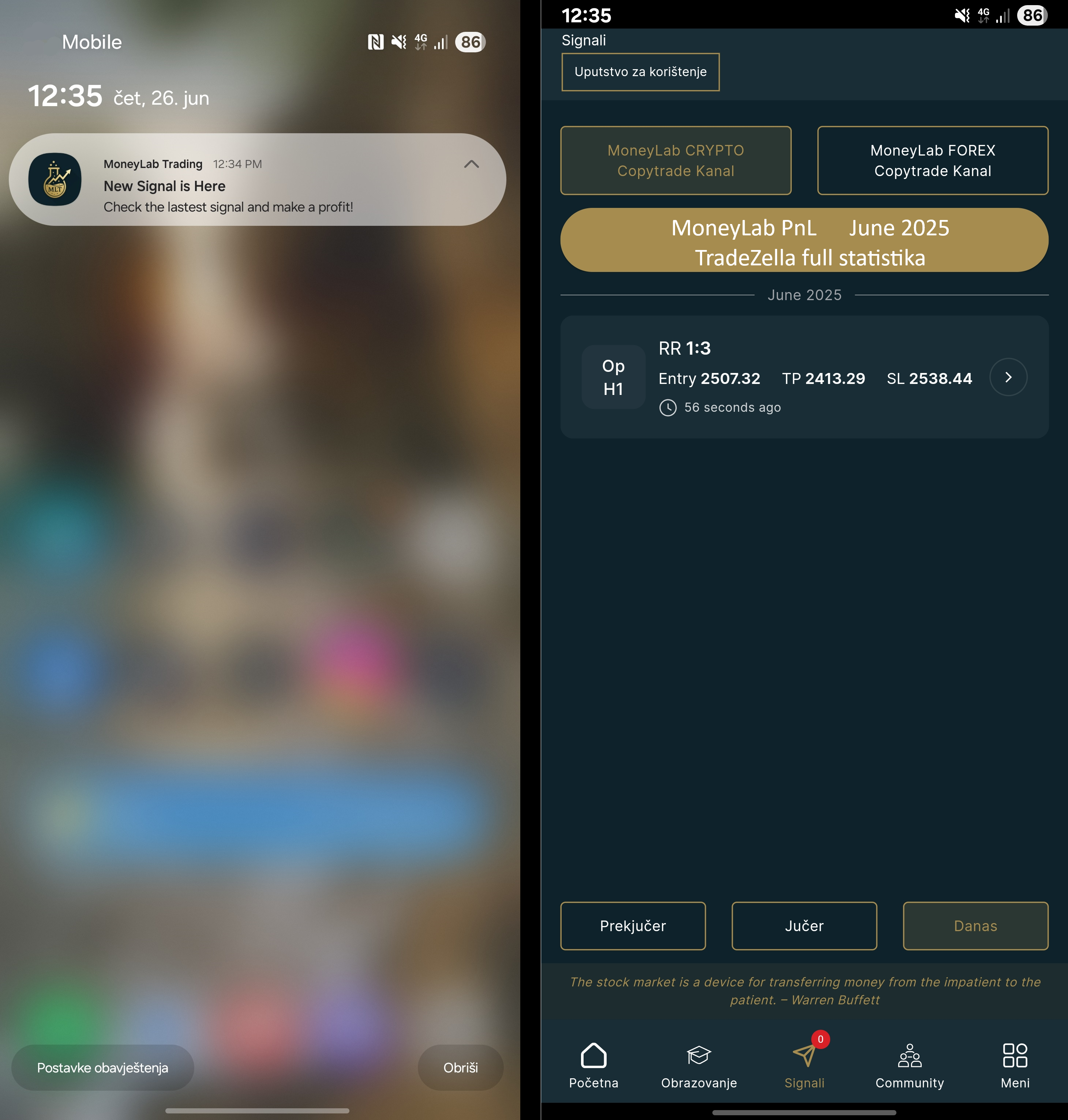 Signali Objašnjenje